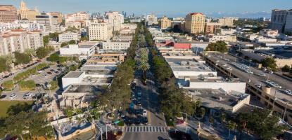 Miracle Mile Drone Shot