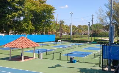Pickleball courts at the Biltmore Tennis Center
