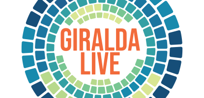 Giralda Live text over streetscape graphic